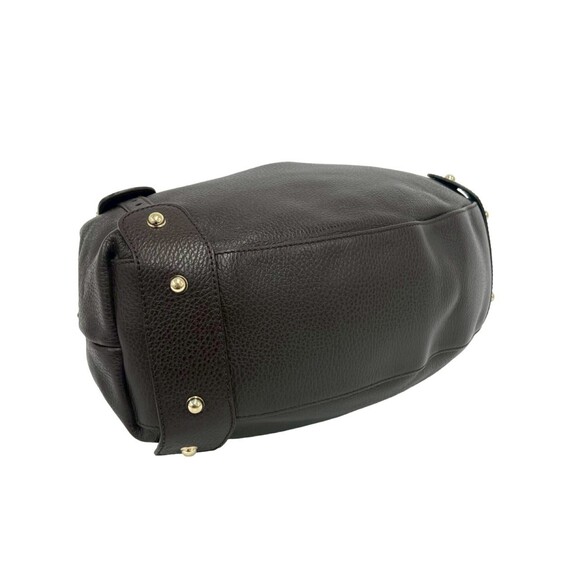 GUCCI Brown Leather Shoulder Bag